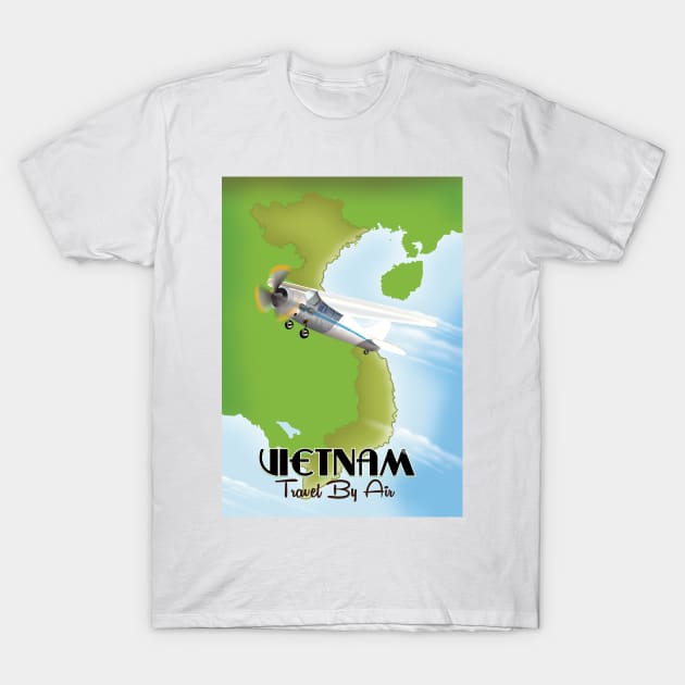 Vietnam Travel poster T-Shirt by nickemporium1